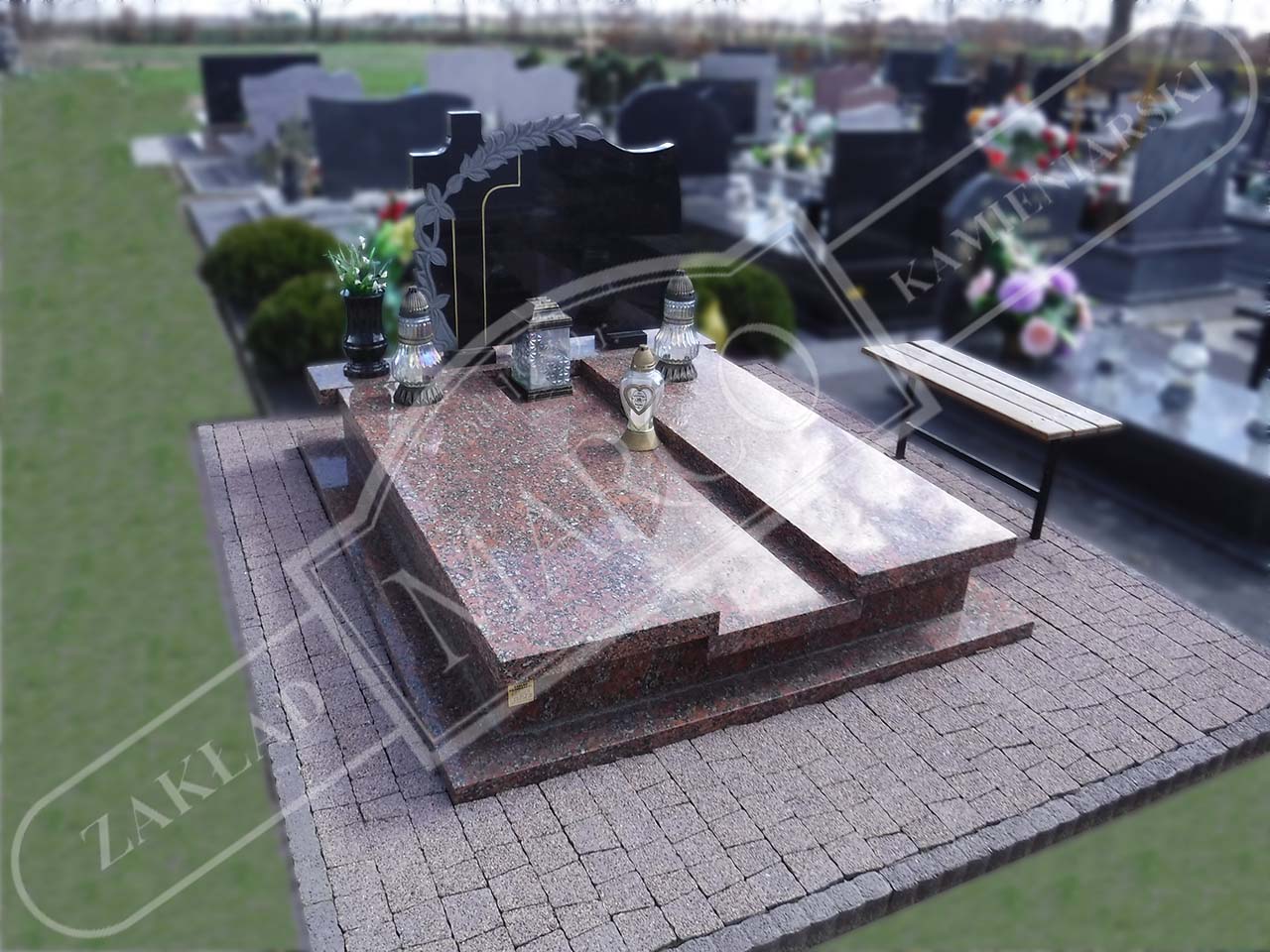Pomnik granitowy wykonany przez MARCO